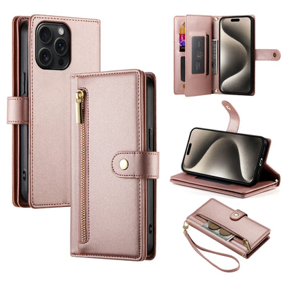 Nine Card-slot Zipper Wallet Bag Leather Phone Case