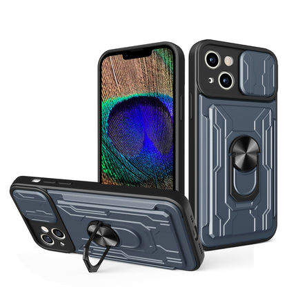 Sliding Camshield TPU+PC Phone Case with Card Slot