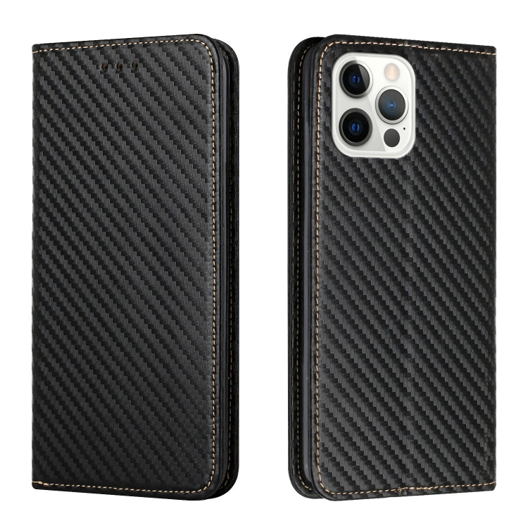 Carbon Fiber Texture Magnetic Flip Leather Phone Case, For iPhone 16e, For iPhone 16 Pro Max, For iPhone 16 Pro, For iPhone 16 Plus, For iPhone 16