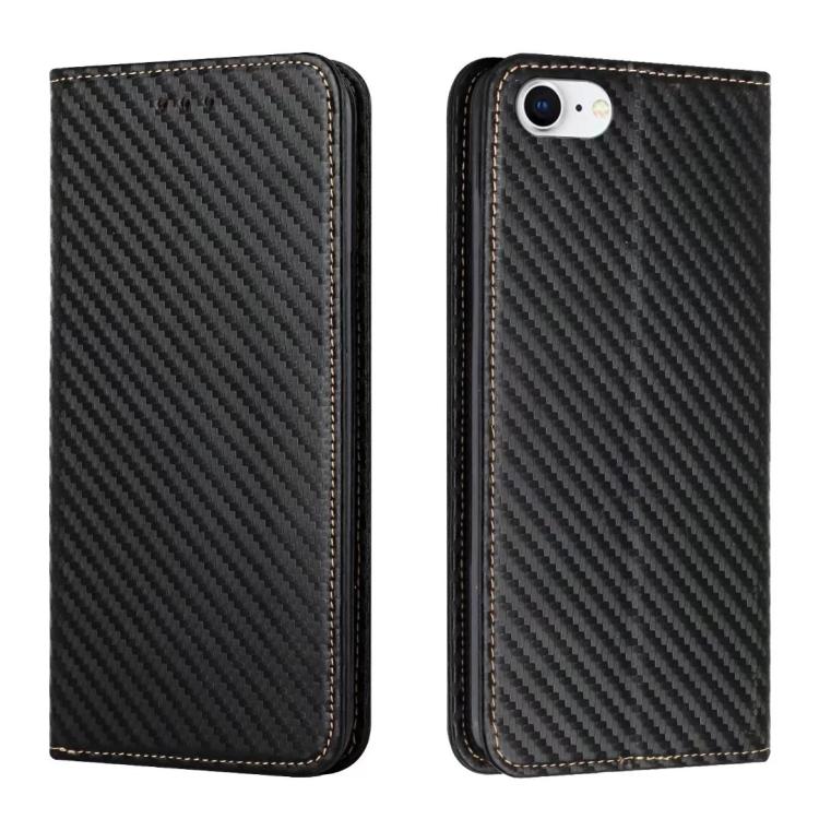 Carbon Fiber Texture Magnetic Flip Leather Phone Case, For iPhone 16e, For iPhone 16 Pro Max, For iPhone 16 Pro, For iPhone 16 Plus, For iPhone 16
