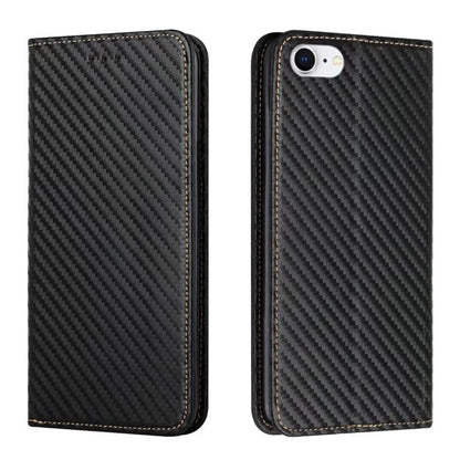 Carbon Fiber Texture Magnetic Flip Leather Phone Case, For iPhone 16e, For iPhone 16 Pro Max, For iPhone 16 Pro, For iPhone 16 Plus, For iPhone 16