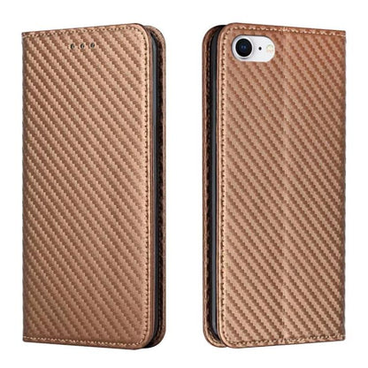 Carbon Fiber Texture Magnetic Flip Leather Phone Case, For iPhone 16e, For iPhone 16 Pro Max, For iPhone 16 Pro, For iPhone 16 Plus, For iPhone 16