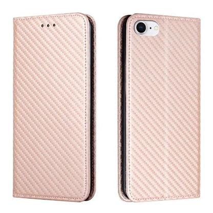 Carbon Fiber Texture Magnetic Flip Leather Phone Case, For iPhone 16e, For iPhone 16 Pro Max, For iPhone 16 Pro, For iPhone 16 Plus, For iPhone 16