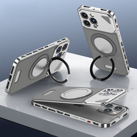 Metal Snap Buckle 360 Degree Rotating MagSafe Magnetic Holder Phone Case