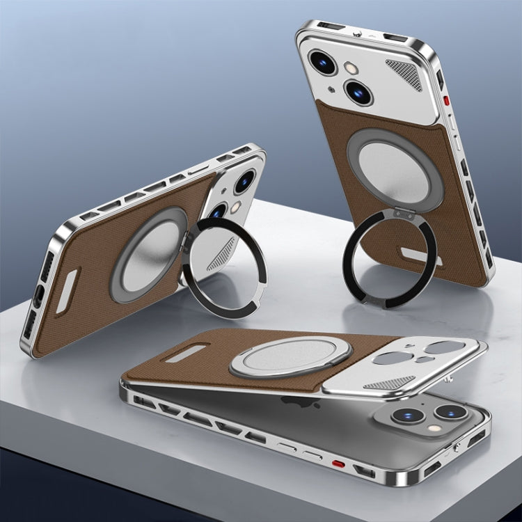Metal Snap Buckle 360 Degree Rotating MagSafe Magnetic Holder Phone Case