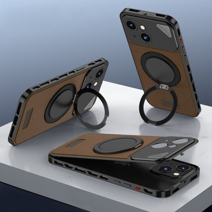 Metal Snap Buckle 360 Degree Rotating MagSafe Magnetic Holder Phone Case