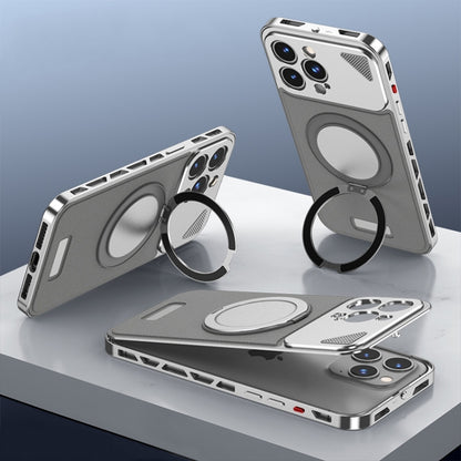 Metal Snap Buckle 360 Degree Rotating MagSafe Magnetic Holder Phone Case