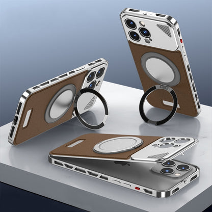 Metal Snap Buckle 360 Degree Rotating MagSafe Magnetic Holder Phone Case