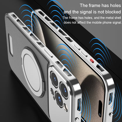 Metal Snap Buckle 360 Degree Rotating MagSafe Magnetic Holder Phone Case