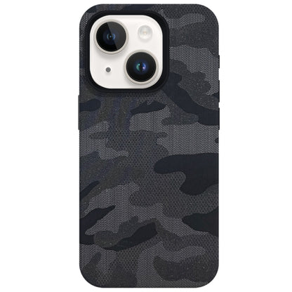 Camouflage Ice Feel Texture MagSafe PU Hybrid PC Phone Case