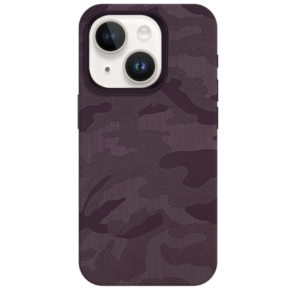 Camouflage Ice Feel Texture MagSafe PU Hybrid PC Phone Case