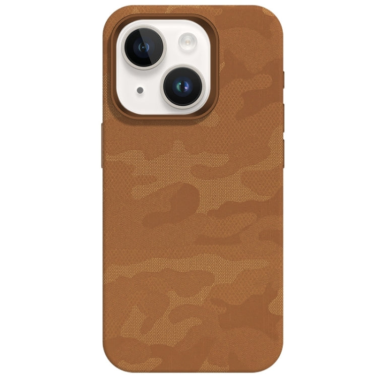 Camouflage Ice Feel Texture MagSafe PU Hybrid PC Phone Case