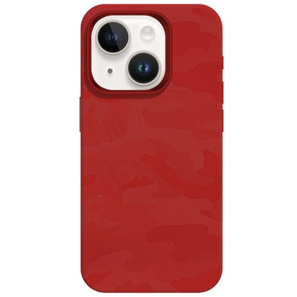 Camouflage Ice Feel Texture MagSafe PU Hybrid PC Phone Case