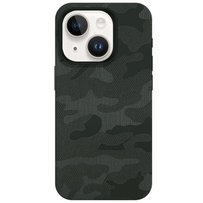 Camouflage Ice Feel Texture MagSafe PU Hybrid PC Phone Case