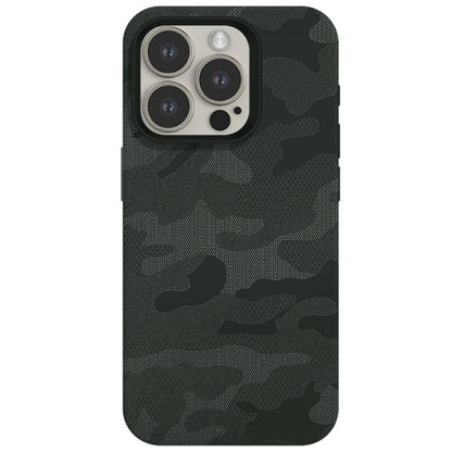 Camouflage Ice Feel Texture MagSafe PU Hybrid PC Phone Case