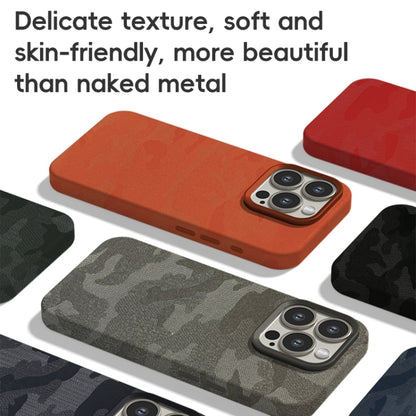 Camouflage Ice Feel Texture MagSafe PU Hybrid PC Phone Case