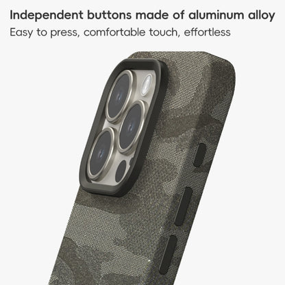 Camouflage Ice Feel Texture MagSafe PU Hybrid PC Phone Case