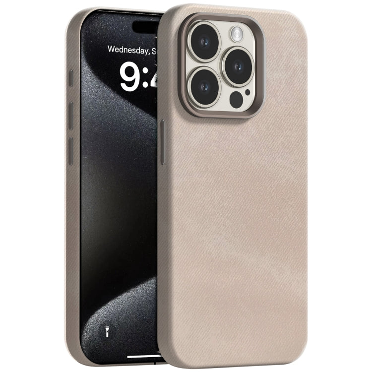 Skin Feel Denim Leather MagSafe Phone Case, For iPhone 15 Pro Max, For iPhone 15 Pro, For iPhone 15, For iPhone 14