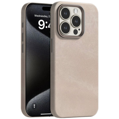 Skin Feel Denim Leather MagSafe Phone Case, For iPhone 15 Pro Max, For iPhone 15 Pro, For iPhone 15, For iPhone 14