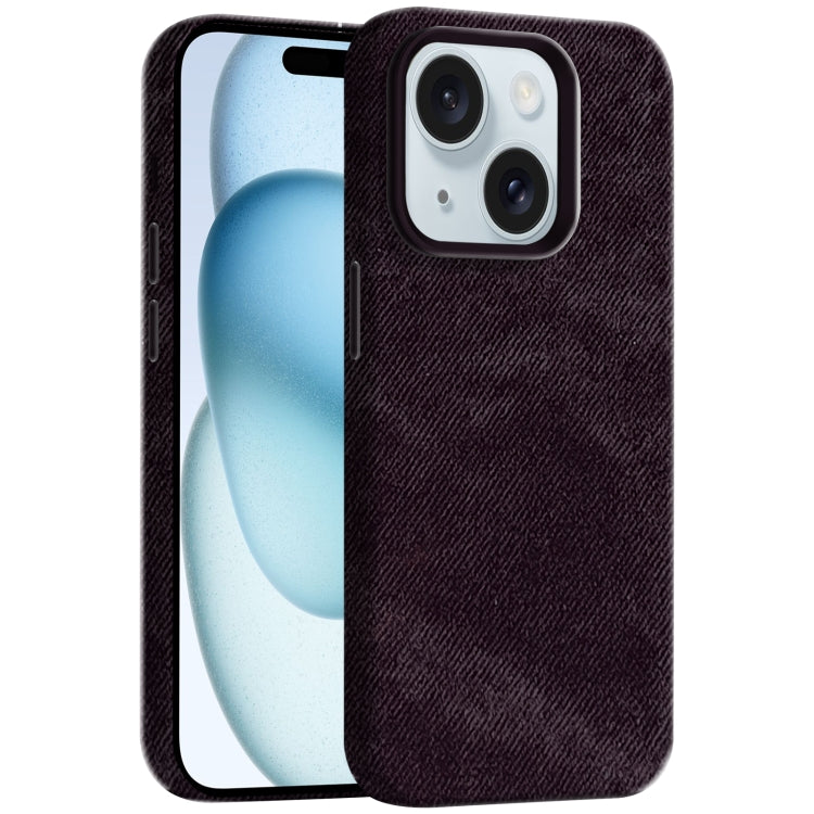 Skin Feel Denim Leather MagSafe Phone Case, For iPhone 15 Pro Max, For iPhone 15 Pro, For iPhone 15, For iPhone 14