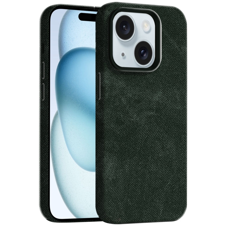 Skin Feel Denim Leather MagSafe Phone Case, For iPhone 15 Pro Max, For iPhone 15 Pro, For iPhone 15, For iPhone 14
