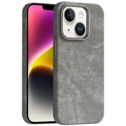 Skin Feel Denim Leather MagSafe Phone Case, For iPhone 15 Pro Max, For iPhone 15 Pro, For iPhone 15, For iPhone 14