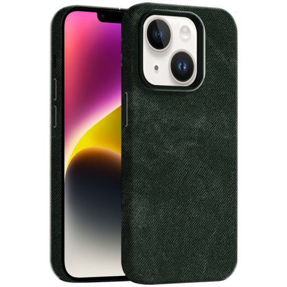 Skin Feel Denim Leather MagSafe Phone Case, For iPhone 15 Pro Max, For iPhone 15 Pro, For iPhone 15, For iPhone 14