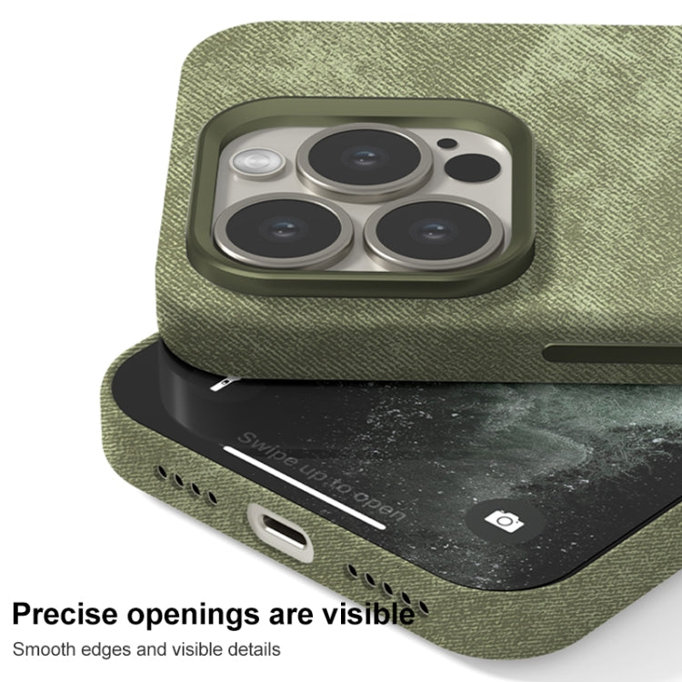 Skin Feel Denim Leather MagSafe Phone Case, For iPhone 15 Pro Max, For iPhone 15 Pro, For iPhone 15, For iPhone 14