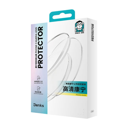 Benks King Kong Series Corning Single Metal Lens Protective Film, For iPhone 16 Plus, For iPhone 16