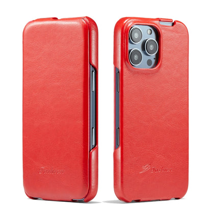 Fierre Shann 64 Texture Vertical Flip PU Leather Phone Case
