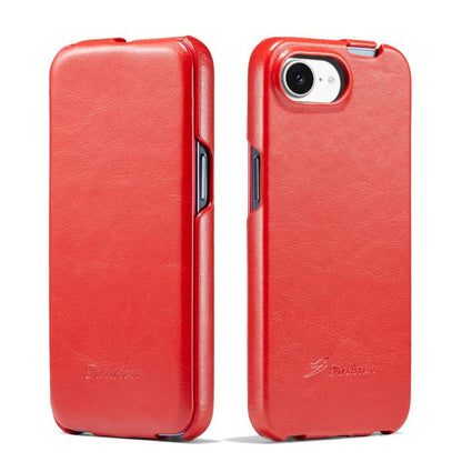 Fierre Shann 64 Texture Vertical Flip PU Leather Phone Case