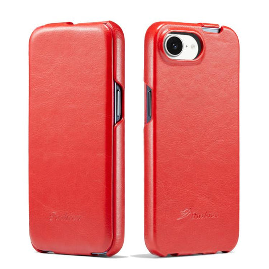 Fierre Shann 64 Texture Vertical Flip PU Leather Phone Case