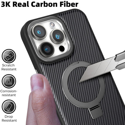 Carbon Fiber MagSafe Holder Phone Case