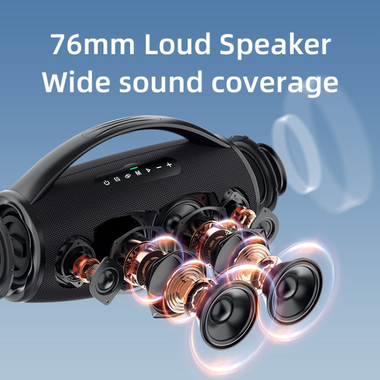 Zealot S97M 80W Outdoor Portable RGB Bluetooth Speaker with Dual Microphones