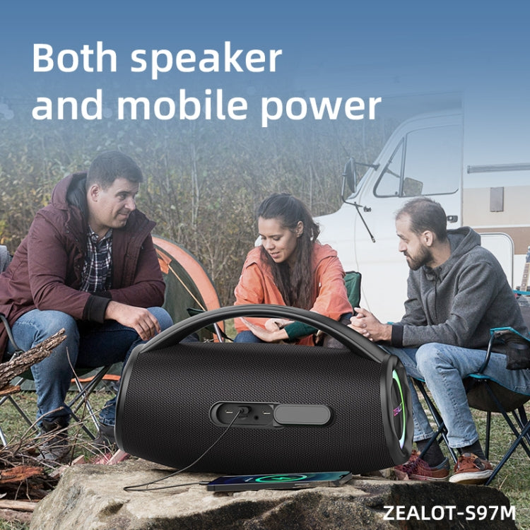 Zealot S97M 80W Outdoor Portable RGB Bluetooth Speaker with Dual Microphones