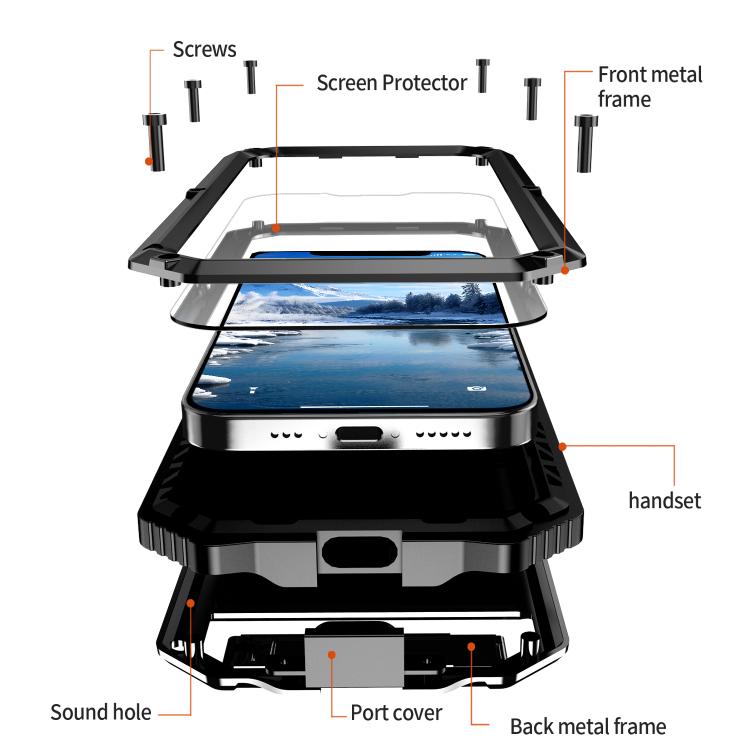 IP68 Waterproof Dustproof Shockproof Holder Phone Case