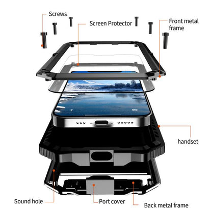 IP68 Waterproof Dustproof Shockproof Holder Phone Case