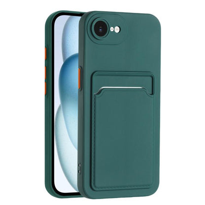 Skin Feel Card Contrast Color Button TPU Phone Case