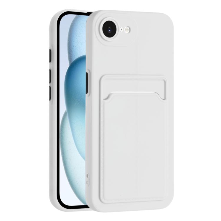 Skin Feel Card Contrast Color Button TPU Phone Case