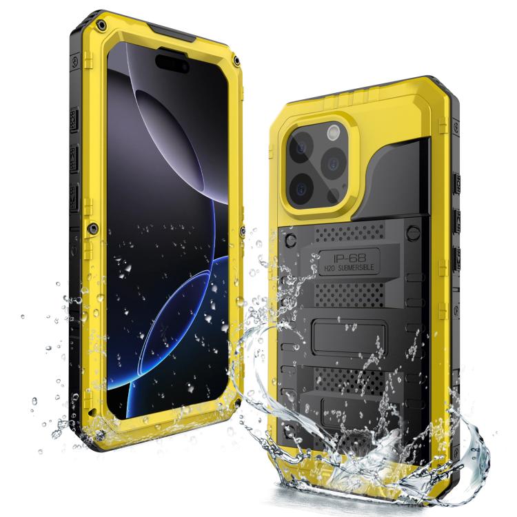 Four-proof Metal Hybrid Silicone Phone Case