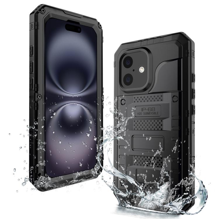 Four-proof Metal Hybrid Silicone Phone Case
