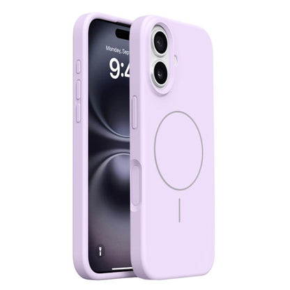Integrated Button Liquid Silicone Phone MagSafe Case