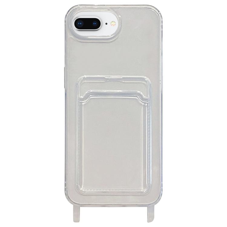Transparent Card Slot TPU Phone Case with Lanyard Hole
