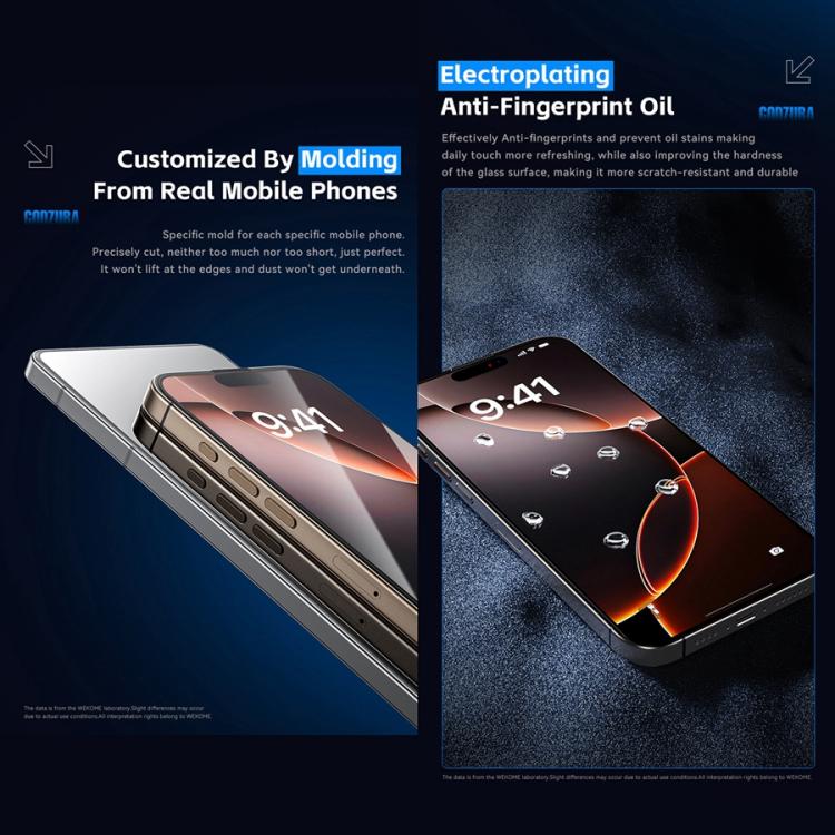 WK WTP-115 Easy Install 6D Curved Ultra-Fine Edge HD Tempered Glass Film