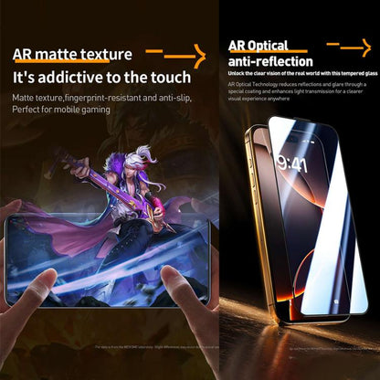 WK WTP-117 Easy Install 6D Curved Ultra-Fine Edge AR Frosted Tempered Glass Film