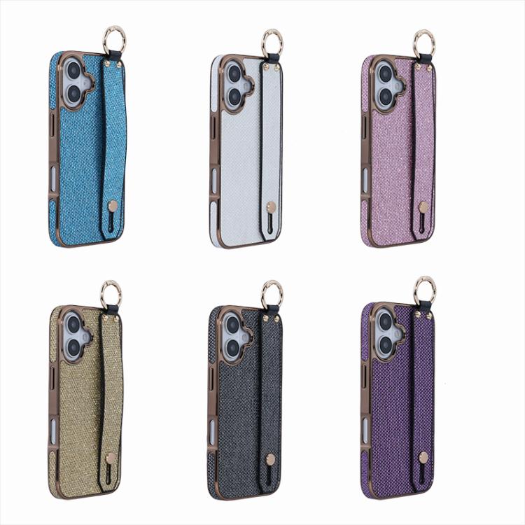 Electroplating Loose Powder Wristband Holder Phone Case