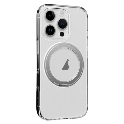 ROCK JingDun Series Clear Rotating MagSafe Holder PC Hybrid TPU Phone Case