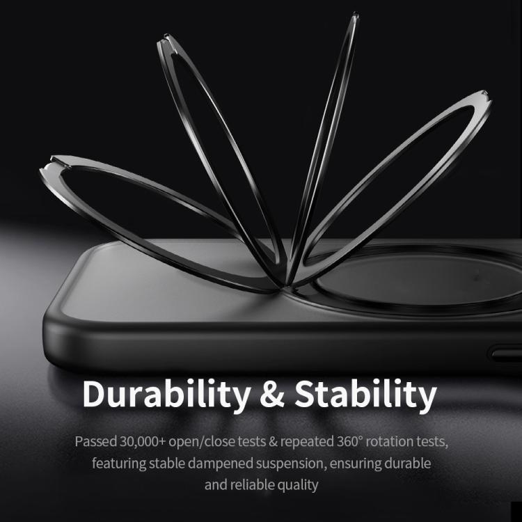ROCK YouDun Series Skin Feel Rotating MagSafe Holder PC Hybrid TPU Phone Case