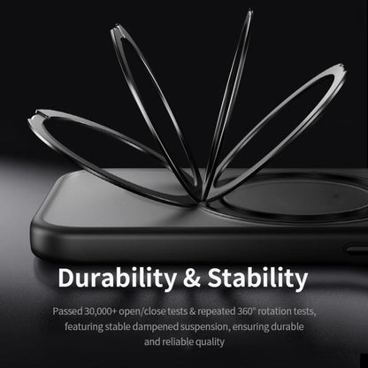 ROCK YouDun Series Skin Feel Rotating MagSafe Holder PC Hybrid TPU Phone Case