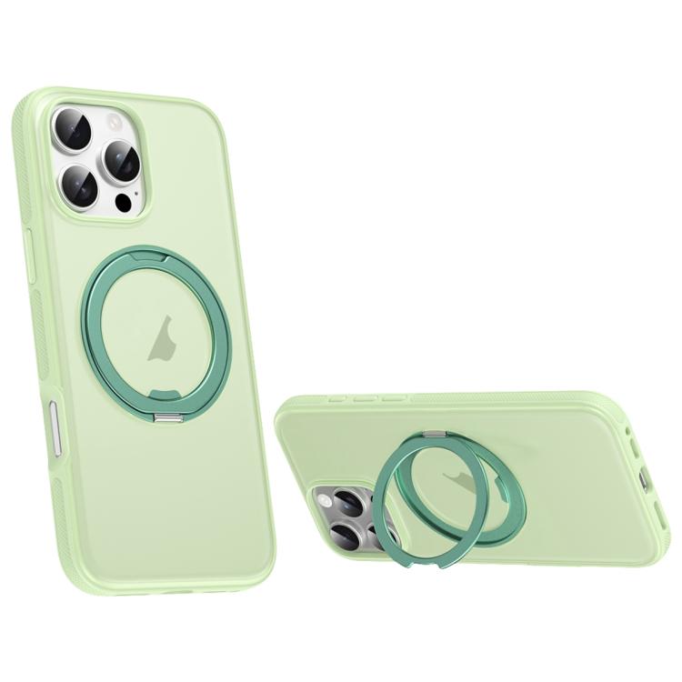 Solid Color 360 Degree Rotating Holder MagSafe Magnetic Phone Case